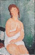 Amedeo Modigliani Junge Frau im Hemd oil painting reproduction
